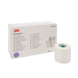 3M™ Durapore™ Silk-Like Cloth Medical Tape, 2 Inch x 10 Yard, White, 1 Roll