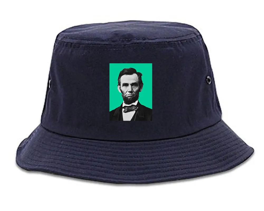 Abraham Lincoln Portrait Mens Bucket Hat