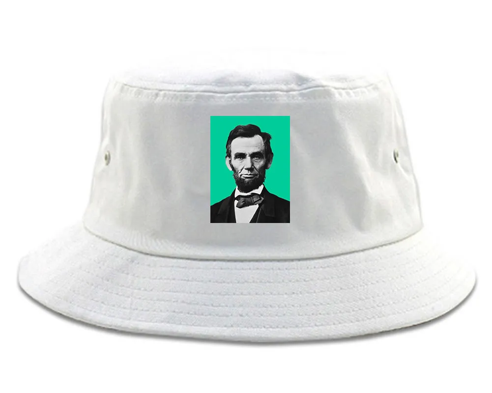 Abraham Lincoln Portrait Mens Bucket Hat