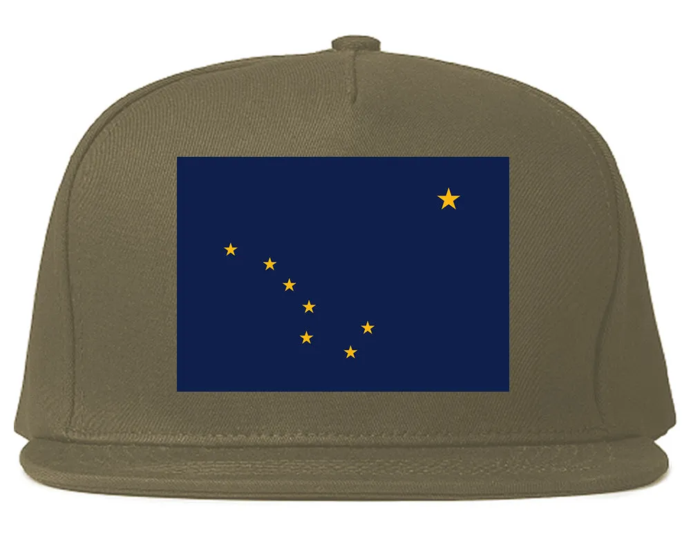 Alaska State Flag AK Chest Mens Snapback Hat