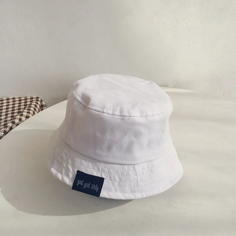 Baby Hat Summer Leisure Solid Bucket Hat Unisex Baby Sun Cap Children Boy Caps Girl Fisherman Hats