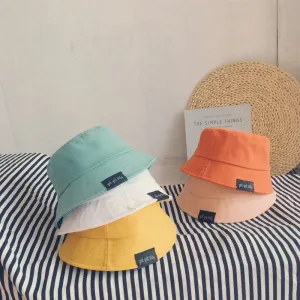 Baby Hat Summer Leisure Solid Bucket Hat Unisex Baby Sun Cap Children Boy Caps Girl Fisherman Hats