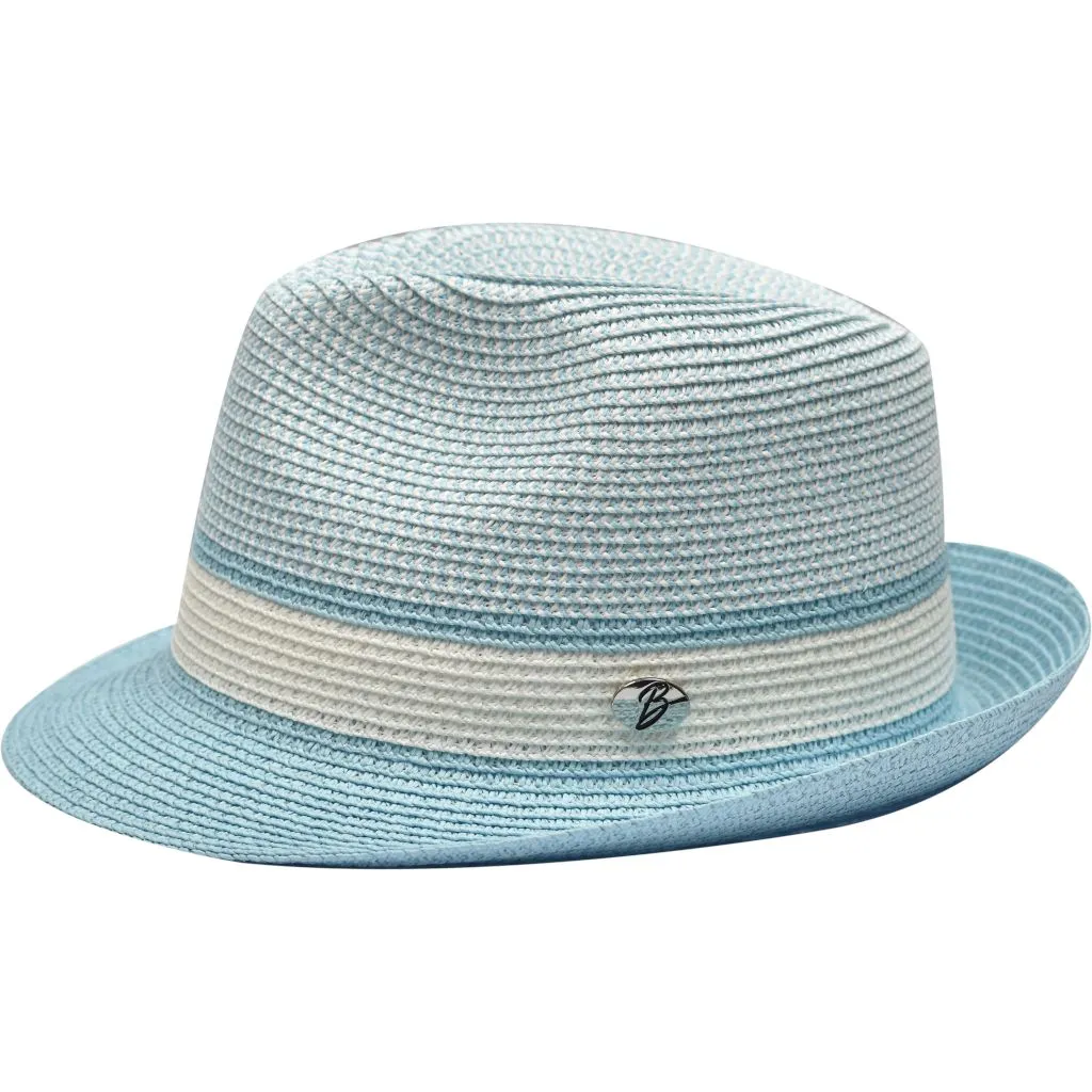 Bently Enrique Stingy Brim Straw Trilby Hat