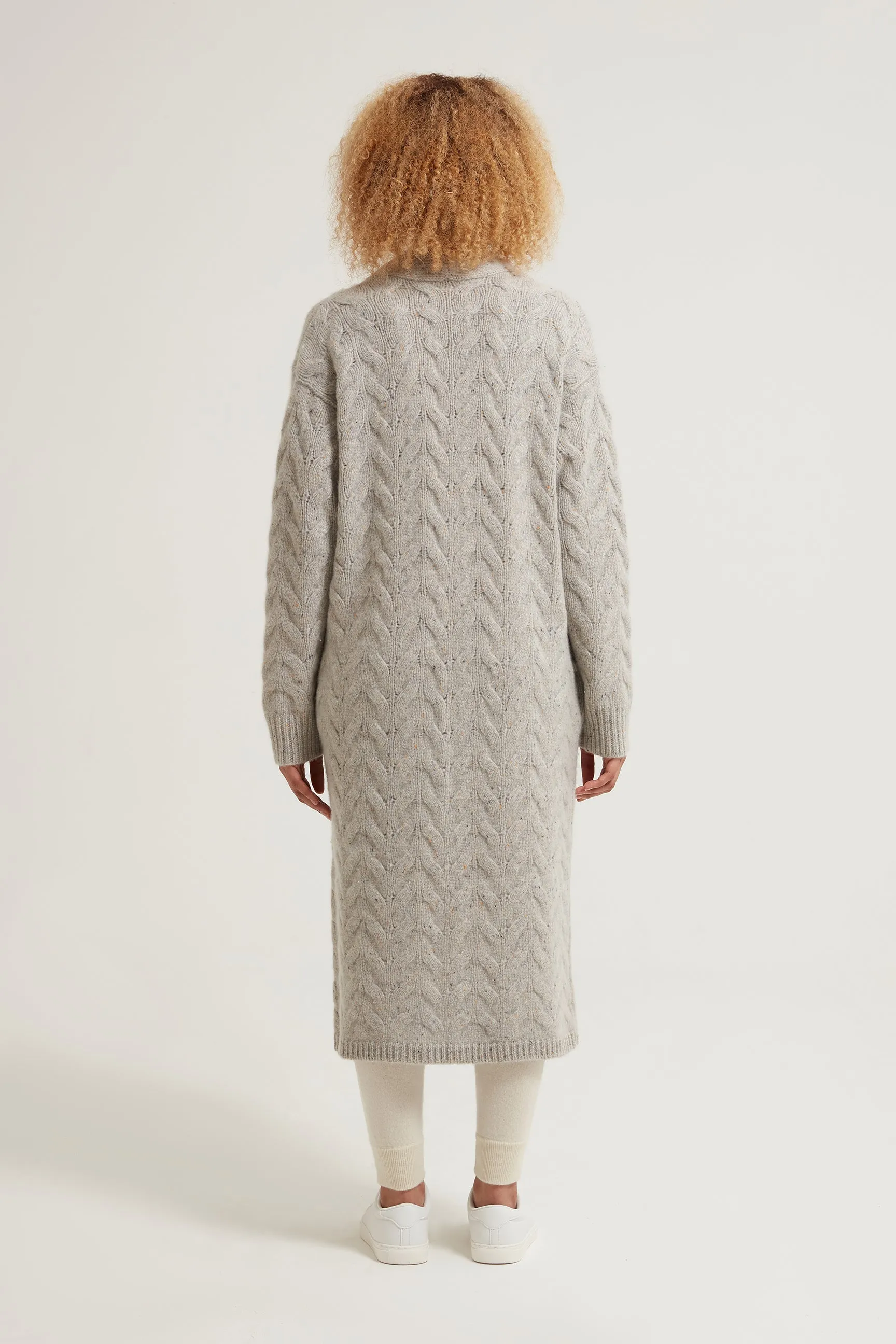 Celia Cable Cashmere Cardigan