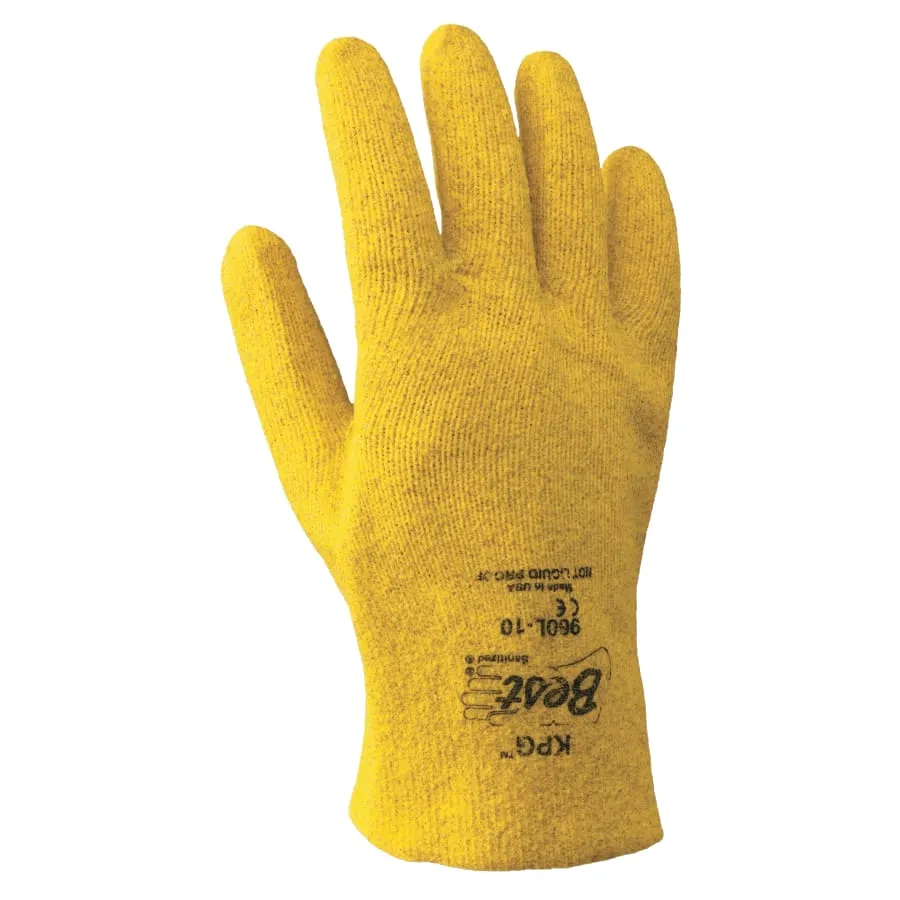 DISPOSE PVC FULLY COATED- YELLOW- SEA DZ6-KPG® PVC Coated Gloves, Yellow