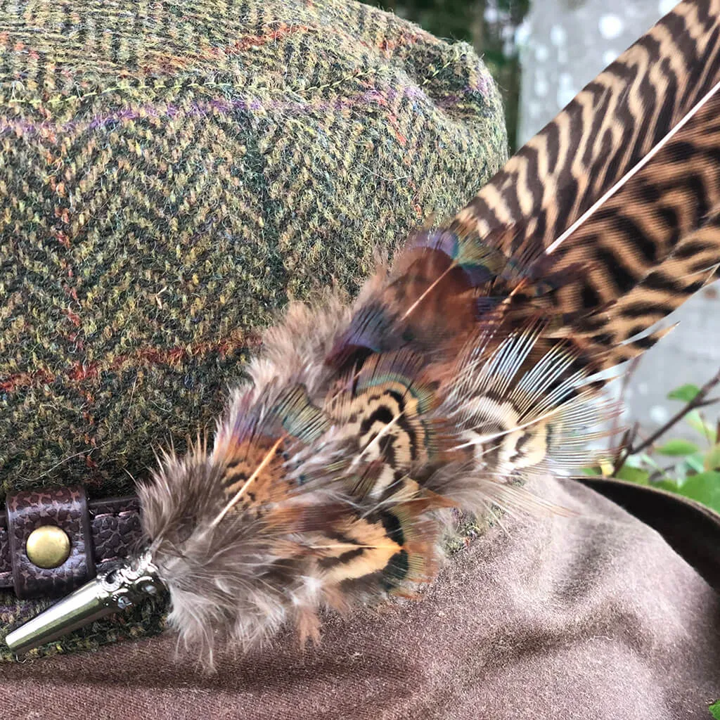 Feather Hat Pin   -    Pheasant Feathers