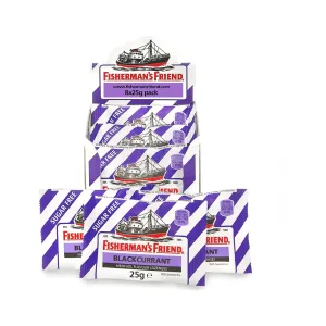 Fisherman's Friend Blackcurrant Sugar Free 25g Lozenges x 8