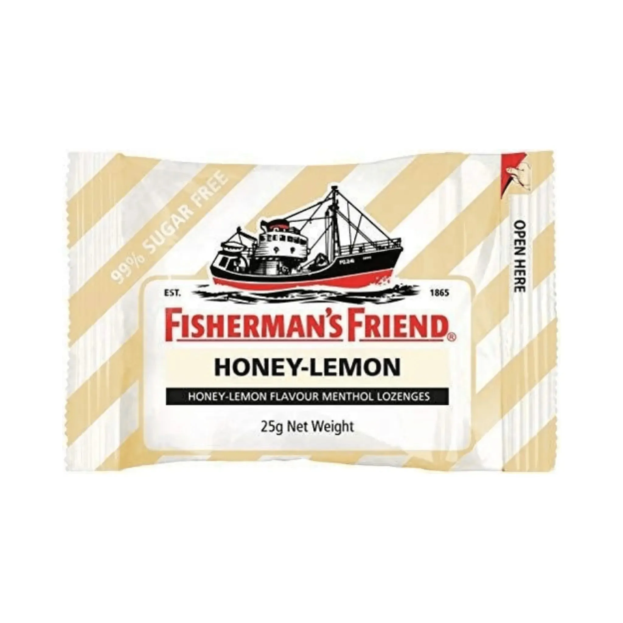 Fisherman's Friend Honey & Lemon Sugar Free 25g Lozenges x 8