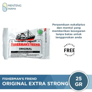 Fisherman's Friend Original Extra Strong - Permen Pelega Tenggorokan