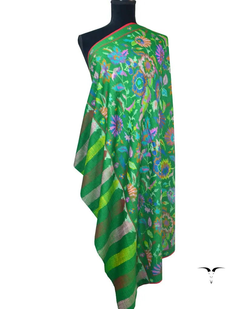 Green Kani Pashmina Shawl 5084