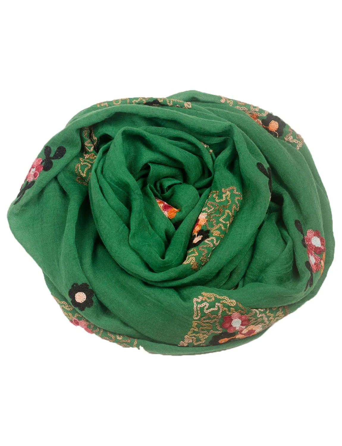 iB-iP Women's Flower Printed Lightweight Embroidered Scarf