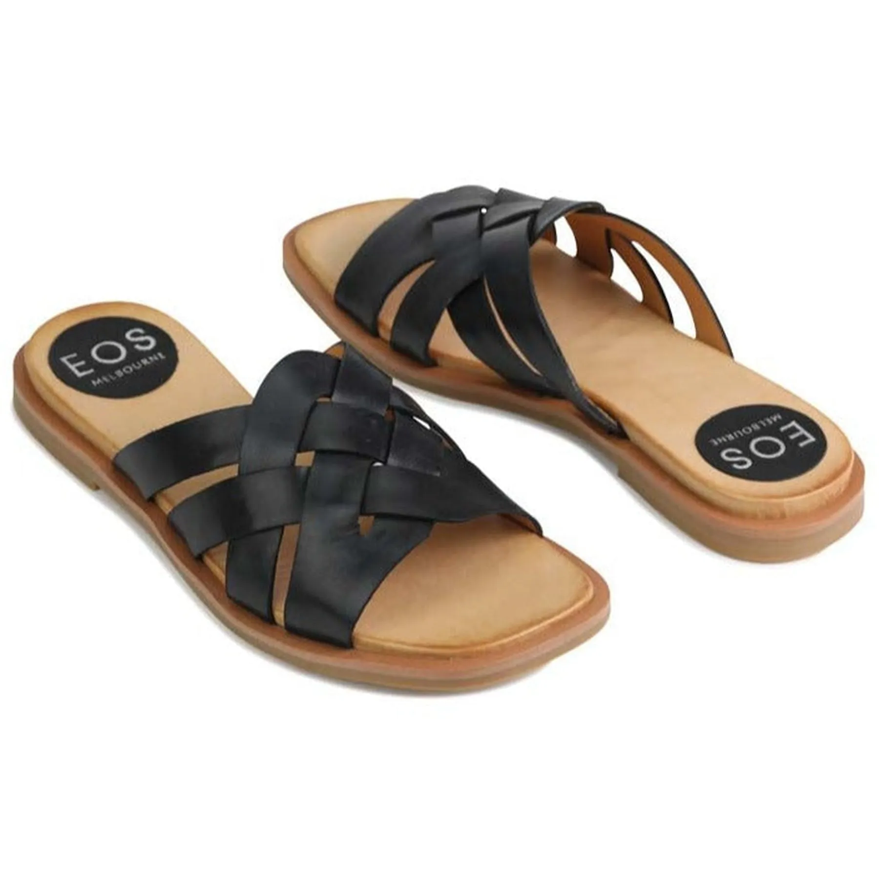 JELSIE SLIDE SANDALS LEATHER