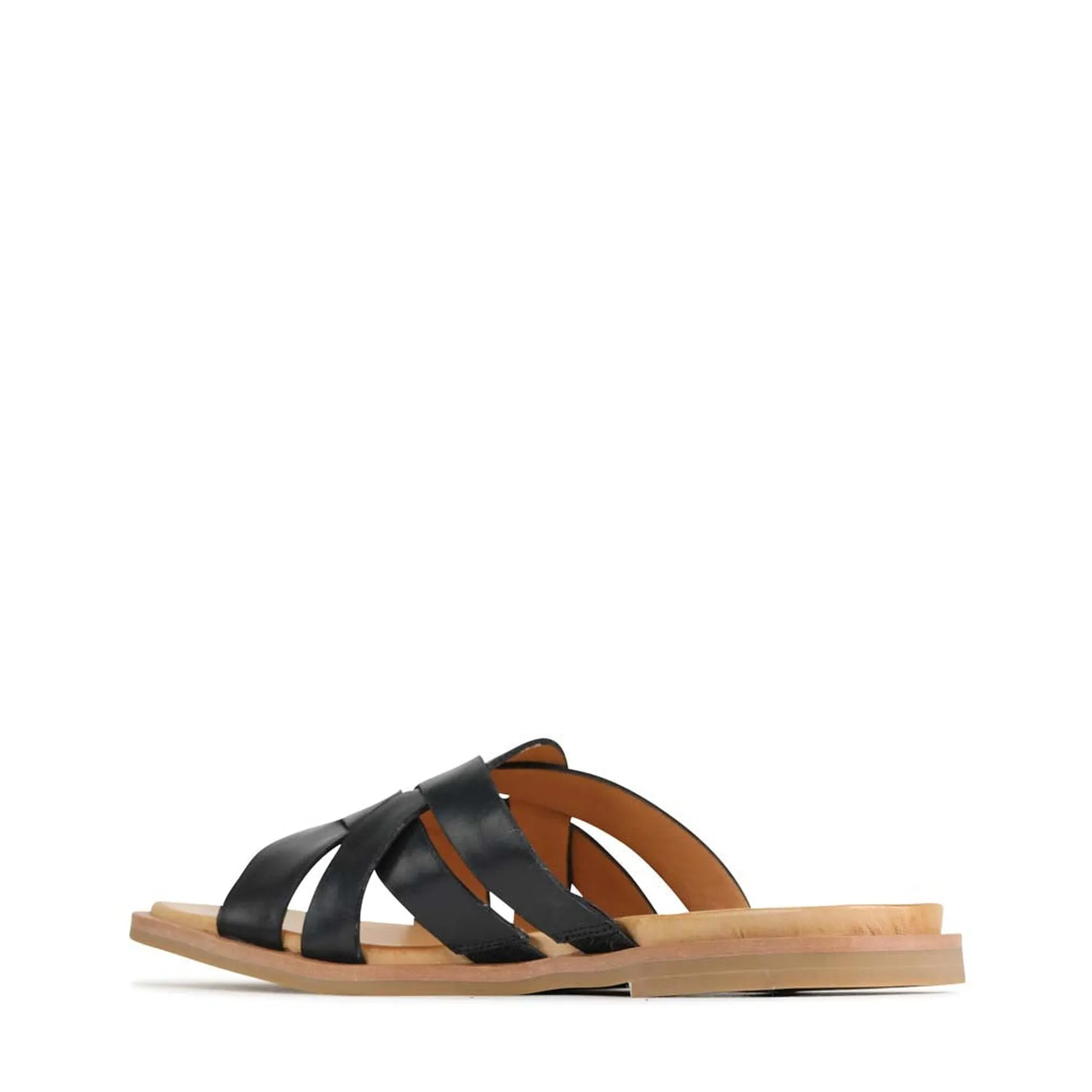 JELSIE SLIDE SANDALS LEATHER