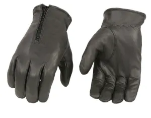 M Boss Motorcycle Apparel BOS37531 Men's Black Unlined Leather Gloves