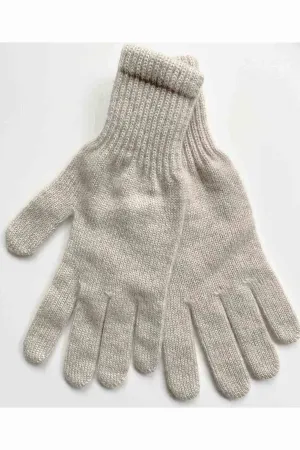 Oat cashmere gloves for women