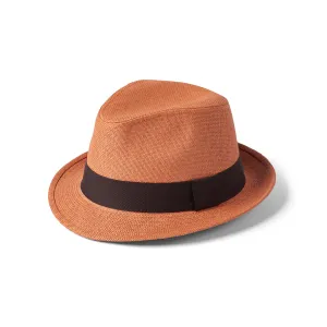 Paperstraw Trilby Hat Rust by Failsworth