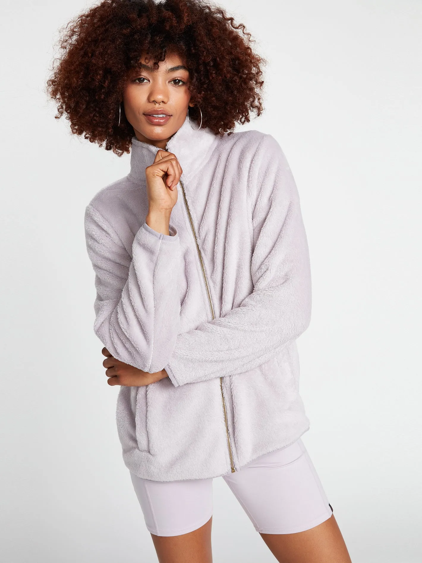 Pheelin Phuzzy Zip Fleece - Lavender