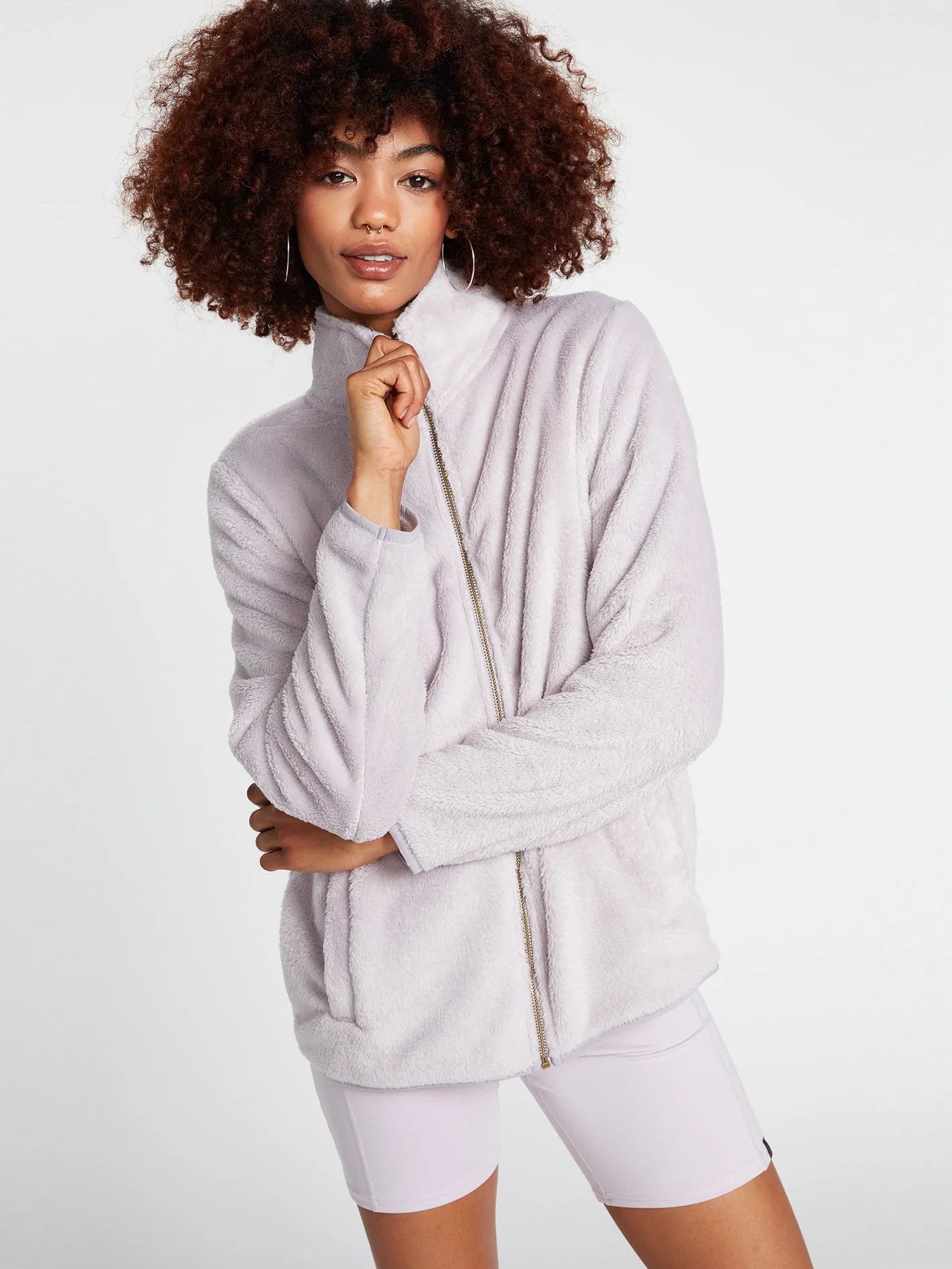 Pheelin Phuzzy Zip Fleece - Lavender