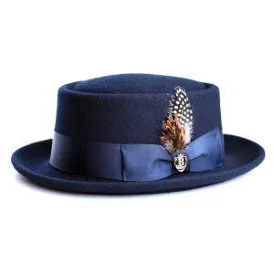 Porkpie Classic Brim Telescope Crown Fedora by Bruno Capelo