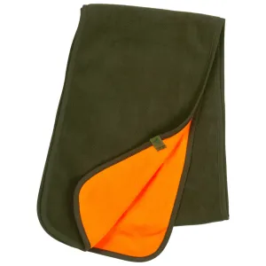 Reversible Fleece Scarf - Pine Green/Hi-Vis Orange by Seeland