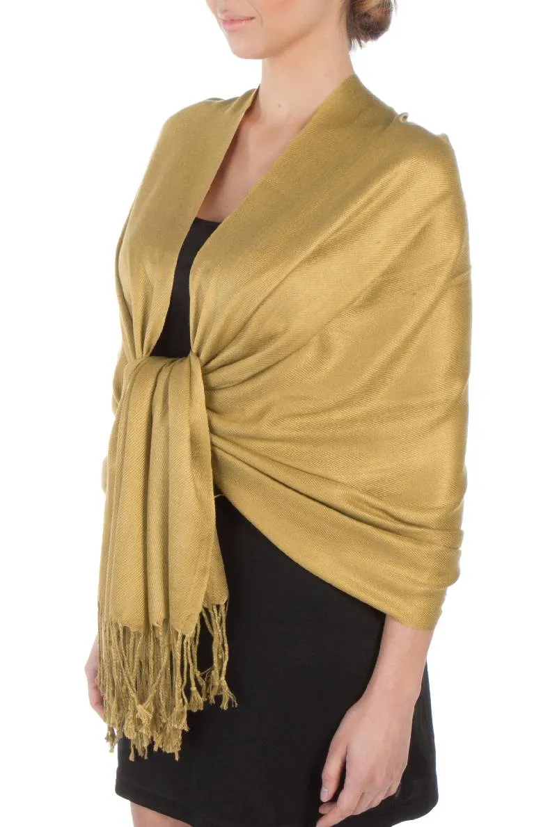 Sakkas Large Soft Silky Pashmina Feel Shawl Wrap Scarf Stole in Solid Colors