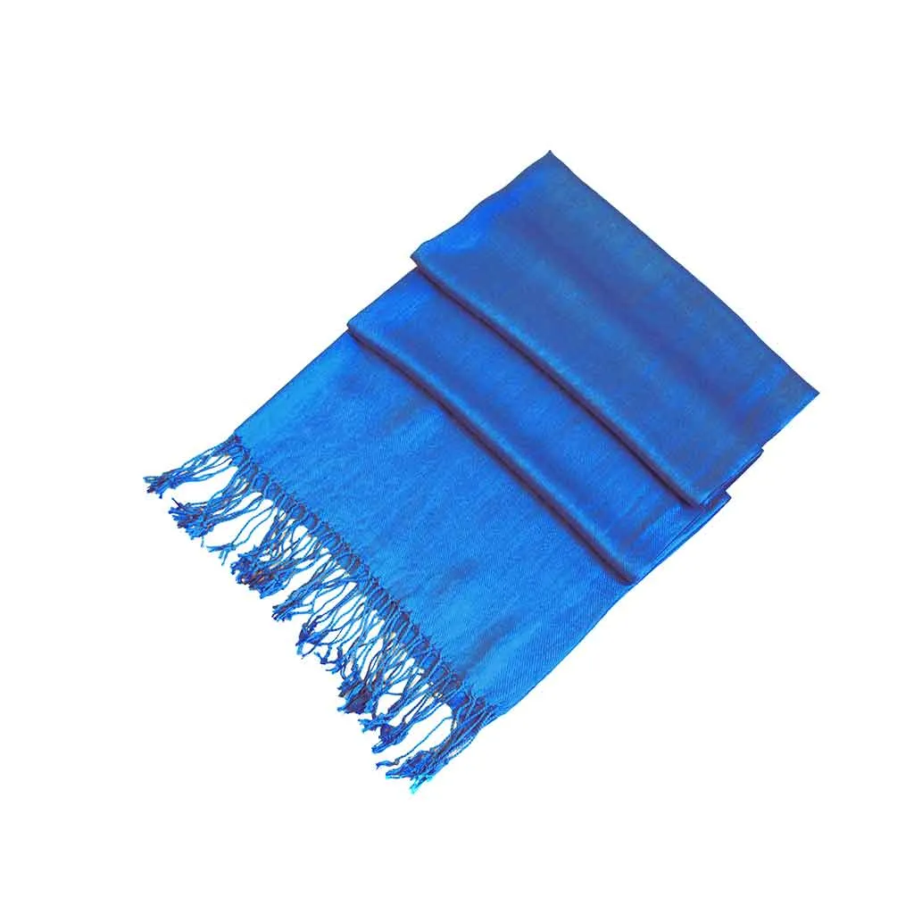 Sakkas Large Soft Silky Pashmina Feel Shawl Wrap Scarf Stole in Solid Colors