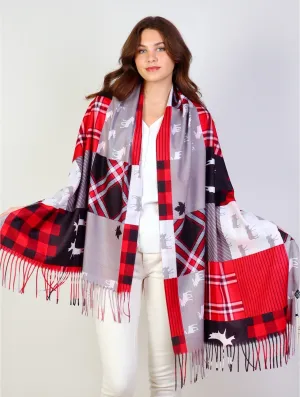 Scarf- Plaid Cashmere Blend