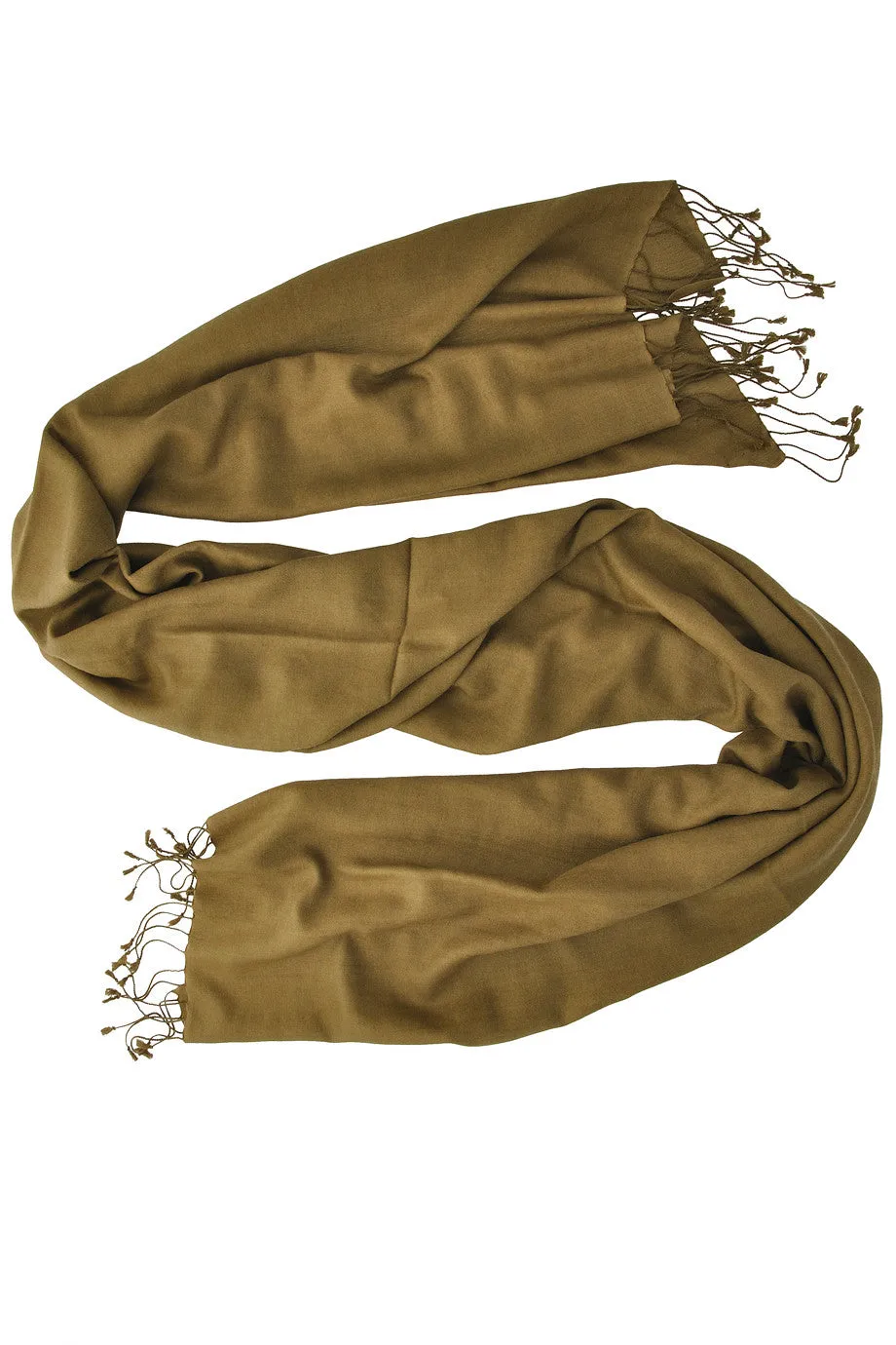 SHERPA Cashmere Dark Olive Woman Scarf